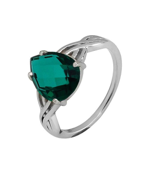 Серебряное кольцо с аквамарином ‒ Mirserebra925.ru