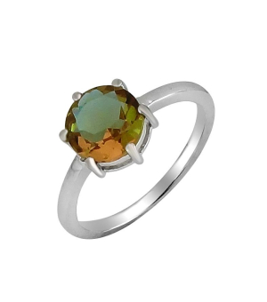 Серебряное кольцо с султанитом ‒ Mirserebra925.ru