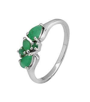 Серебряное кольцо с изумрудом – Mirserebra925.ru