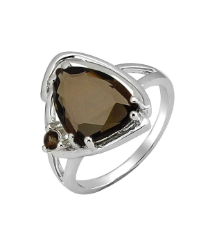 Серебряное кольцо с раухтопазом – Mirserebra925.ru