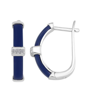 Серьги из керамики с серебром ‒ Mirserebra925.ru