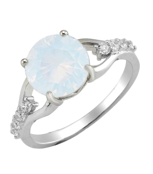 Серебряное кольцо с лунным камнем – Mirserebra925.ru