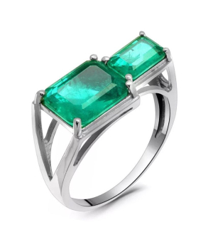 Серебряное кольцо с турмалином ‒ Mirserebra925.ru