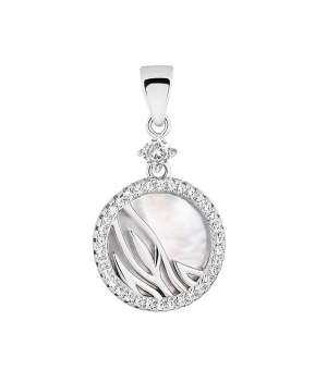 Серебряная подвеска с перламутром ‒ Mirserebra925.ru