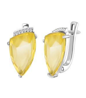 Серебряные серьги с диаспором ‒ Mirserebra925.ru